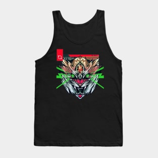 Cyberpunk Animal Print Vaporwave Futuristic Urban Style Tank Top